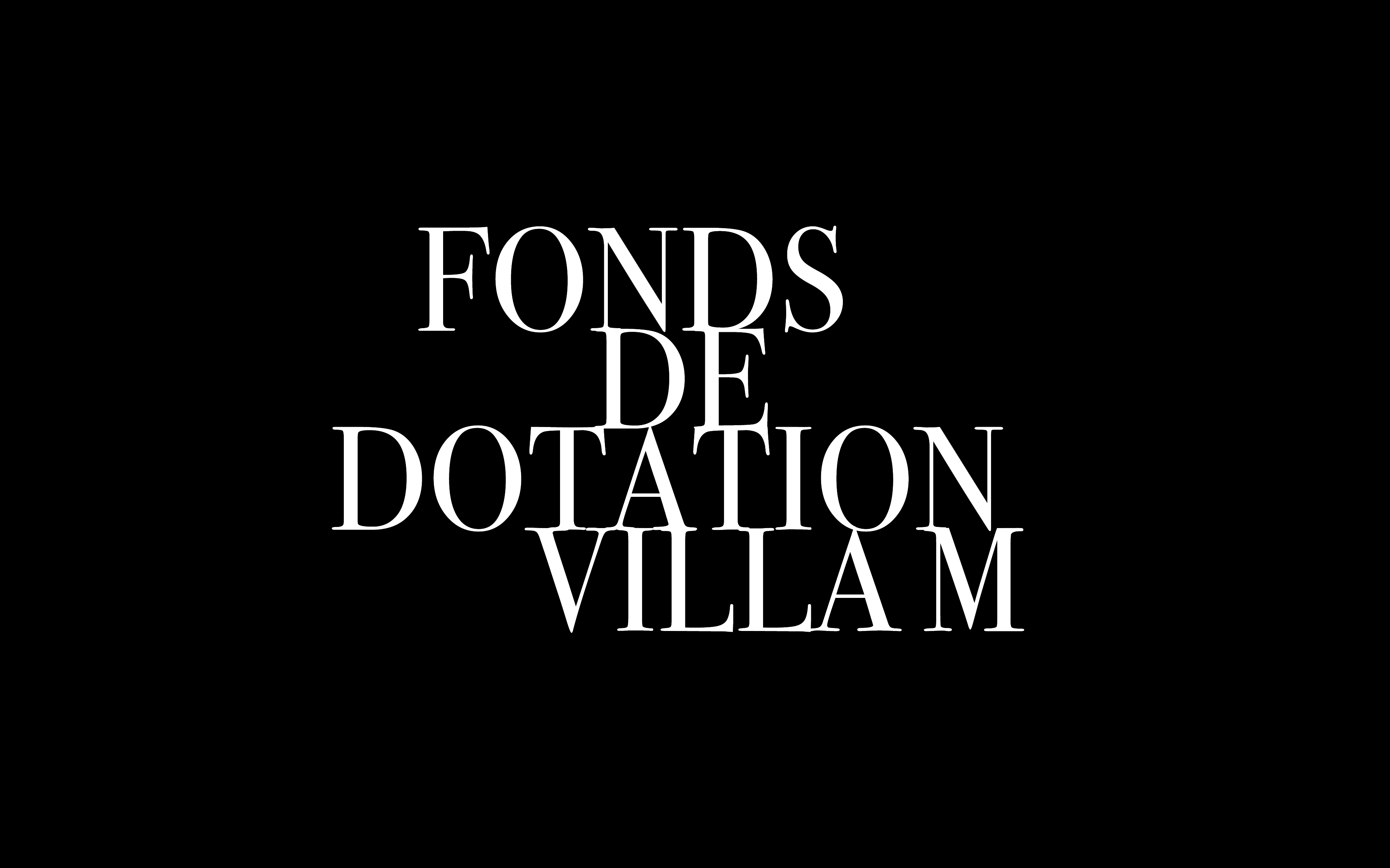 page d'accueil de Fonds de dotation VILLA M